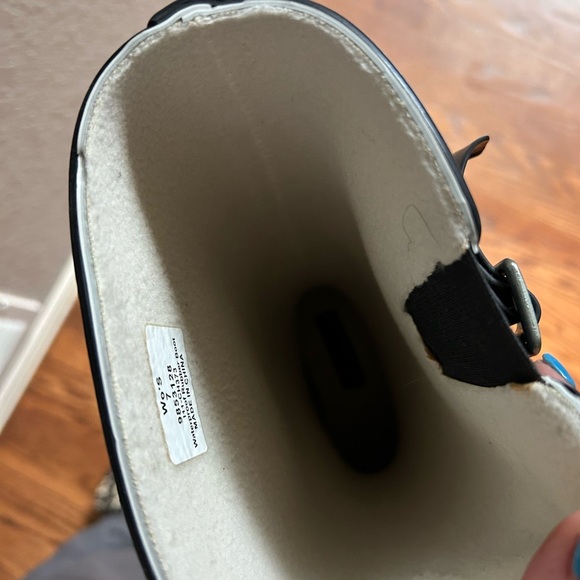 Sperry Top-Sider Fisherman Preppy Black & White Houndstooth Rain Boots Sz 7 - Picture 7 of 11